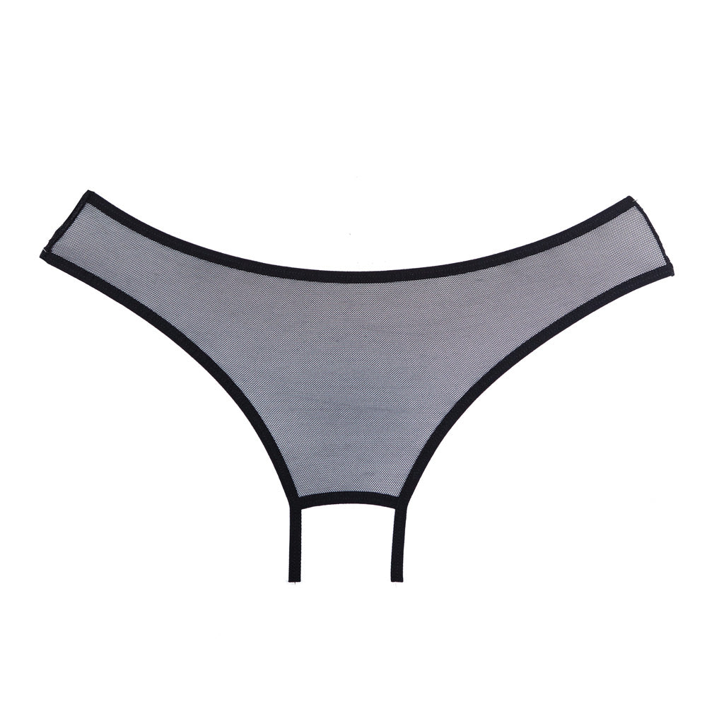 Adore Open Panty Mesh Front And Back Black One Size