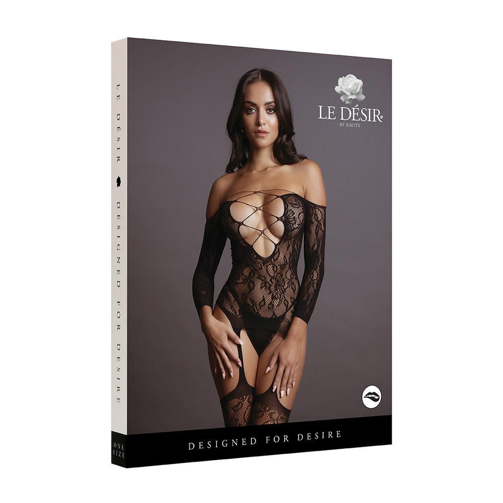 Le Desir Criss Cross Neck Bodystocking