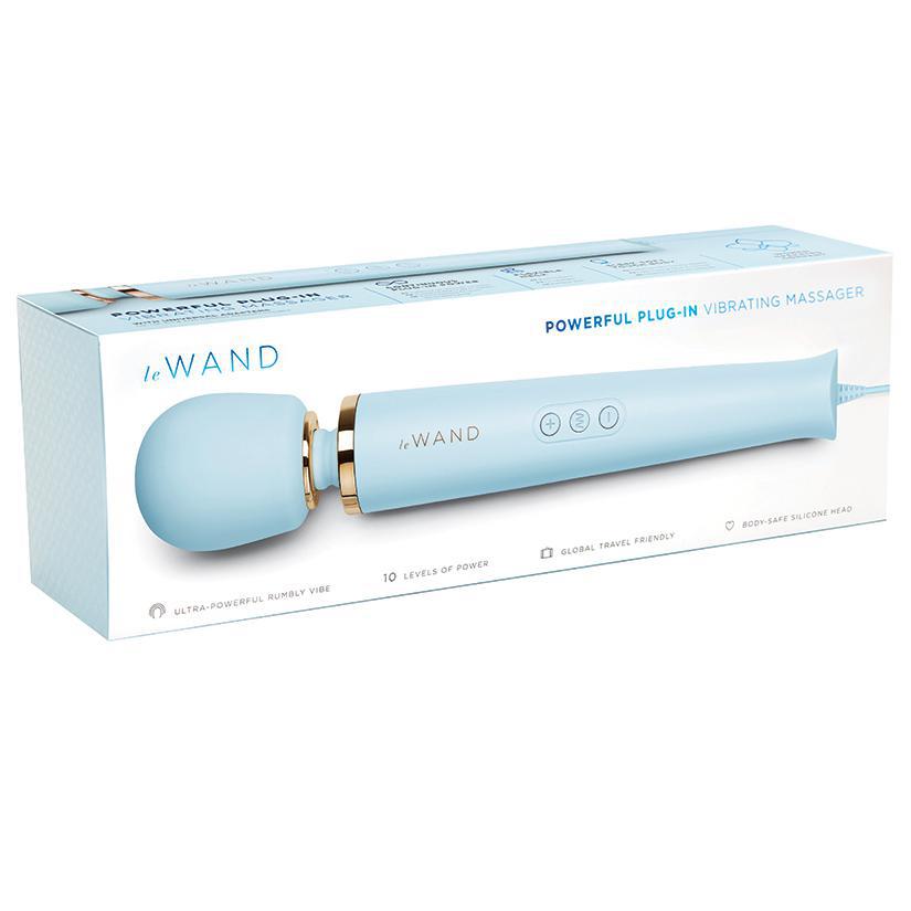 Le Wand Powerful Plug-In Vibrating Massager Sky Blue