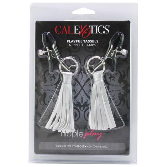 Nipple Play Playful Tassels Nipple Clamps Silver