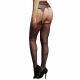 Le Desir Suspender Rhinestone Pantyhose Black