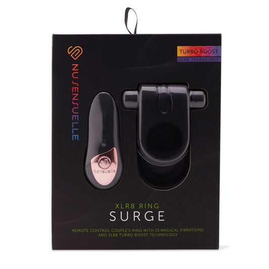 Sensuelle Silicone Remote Control XLR8 Turbo Boost Bullet Ring - Black