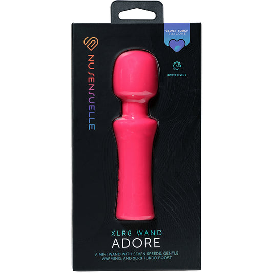 Nu Sensuelle Adore XLR8 Mini Wand Hot Pink