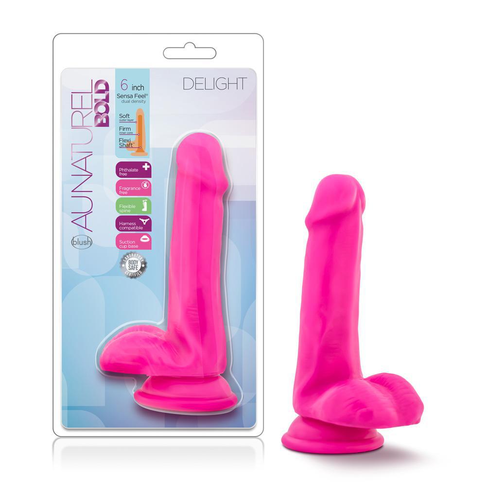 Blush Au Naturel Bold Delight 6" Dildo Pink