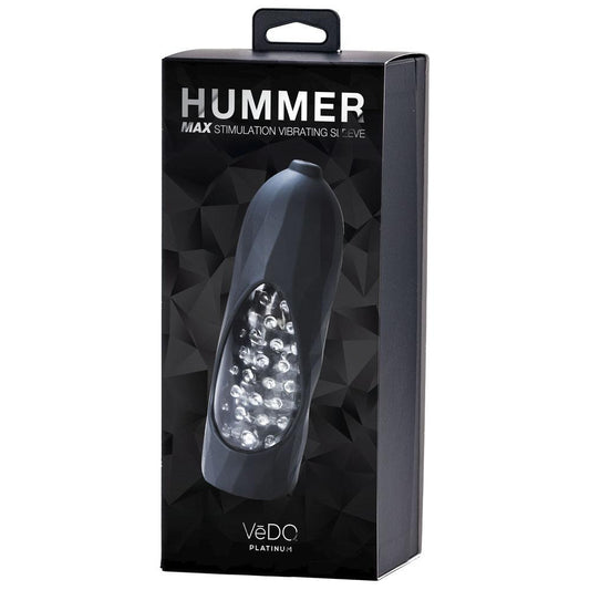 Hummer 2.0 Rechargeable Vibrating Sleeve Black Pearl