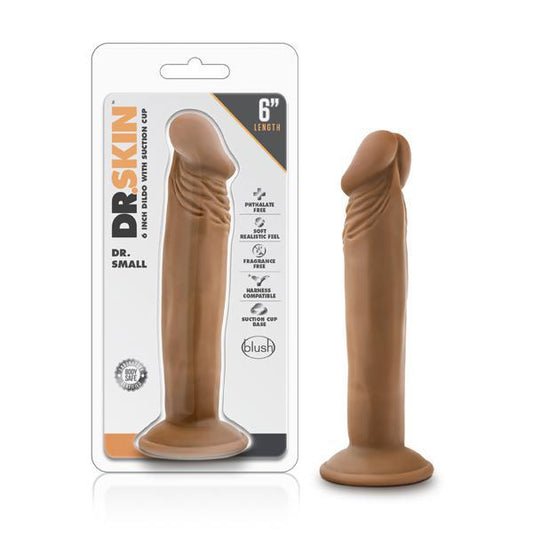 Dr. Skin Dr. Small 6" Dildo Mocha