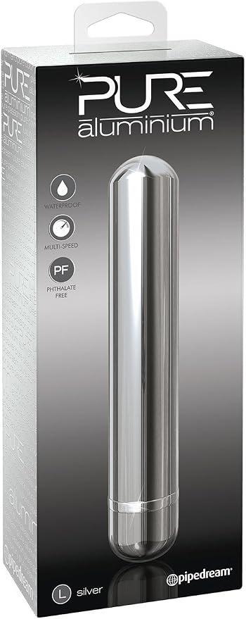 Pipedream Pure Aluminium Ultra-Powerful 3-Speed Massager - Large, Silver