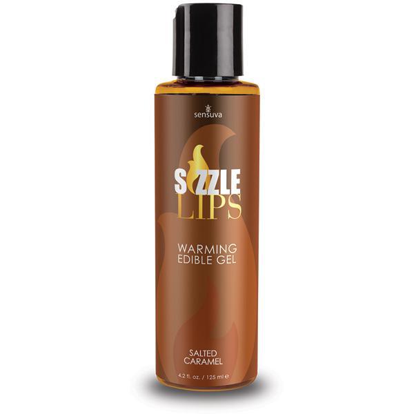 Sensuva Sizzle Lips Salted Caramel Warming Gel 4.2 oz.