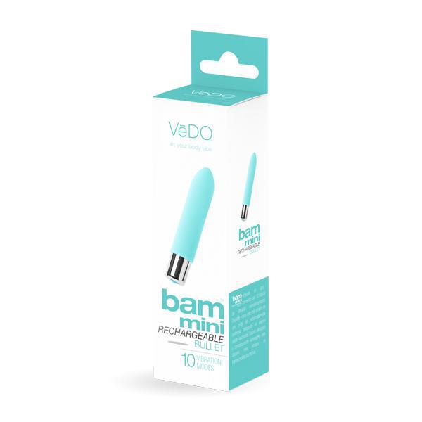 Bam Mini Rechargeable Bullet Vibe Tease Me Turquoise