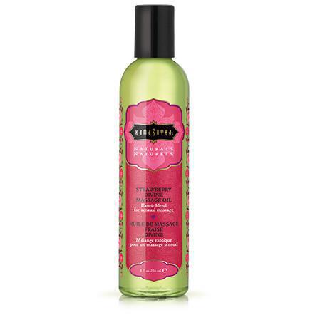 Naturals Massage Oil Strawberry 8 oz.