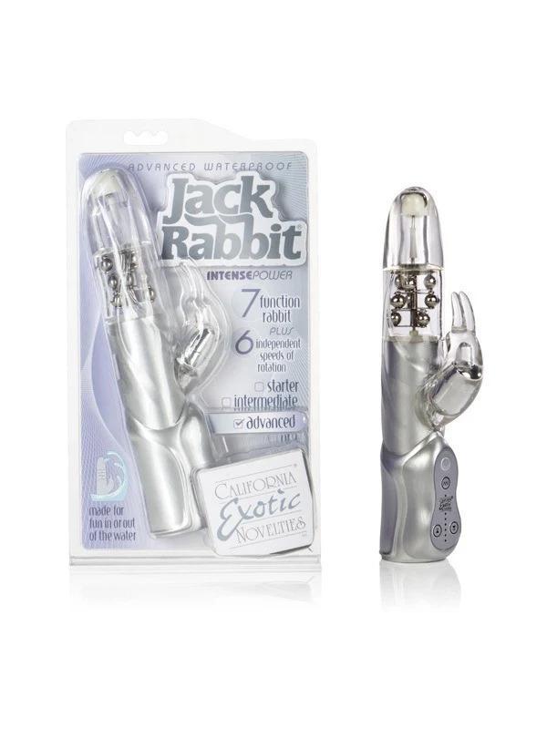 Advanced Jack Rabbit Vibrator, 5 Inch, Waterproof, Clear Discounted - Temptations