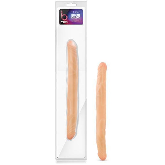 B Yours 14" Double Dildo Beige