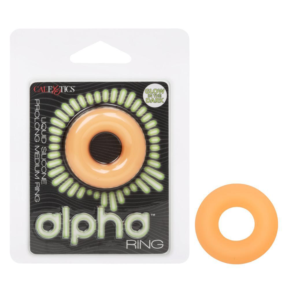Alpha Glow - In - The - Dark Liquid Silicone Prolong Medium Ring - Temptations