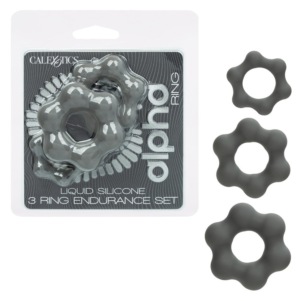 Alpha Liquid Silicone 3 Ring Endurance Set