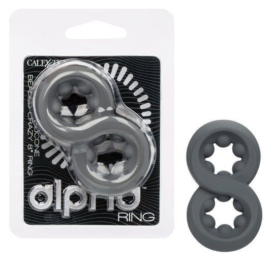 Alpha Liquid Silicone Beaded Crazy-8 Ring