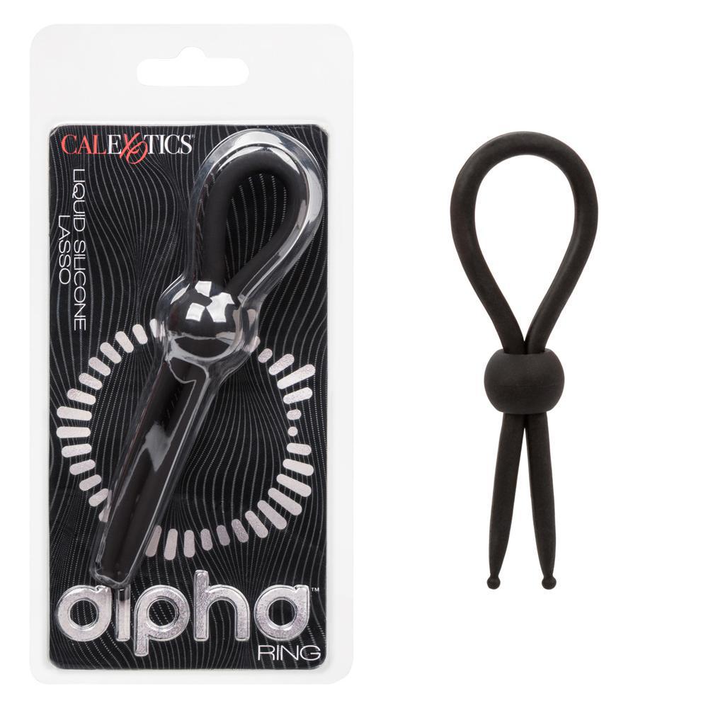 Alpha Liquid Silicone Lasso Black - Temptations