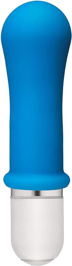 AMERICAN POP BOOM! 10 FUNCTION SILICONE VIBRATOR BLUE - Temptations