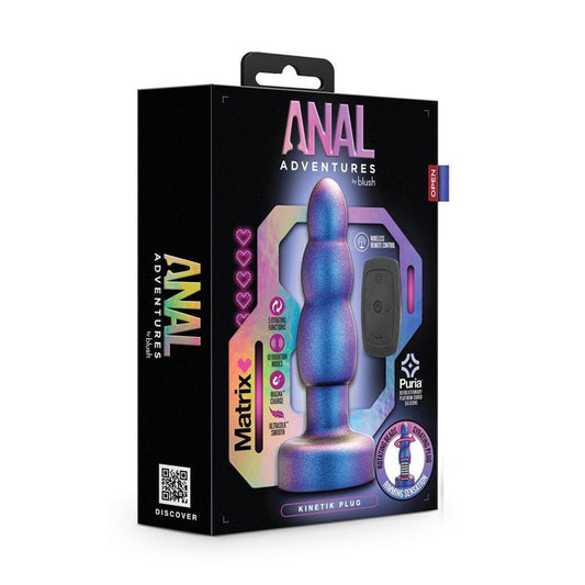 Anal Adventures Matrix Kinetik Plug Space Age Blue - Temptations