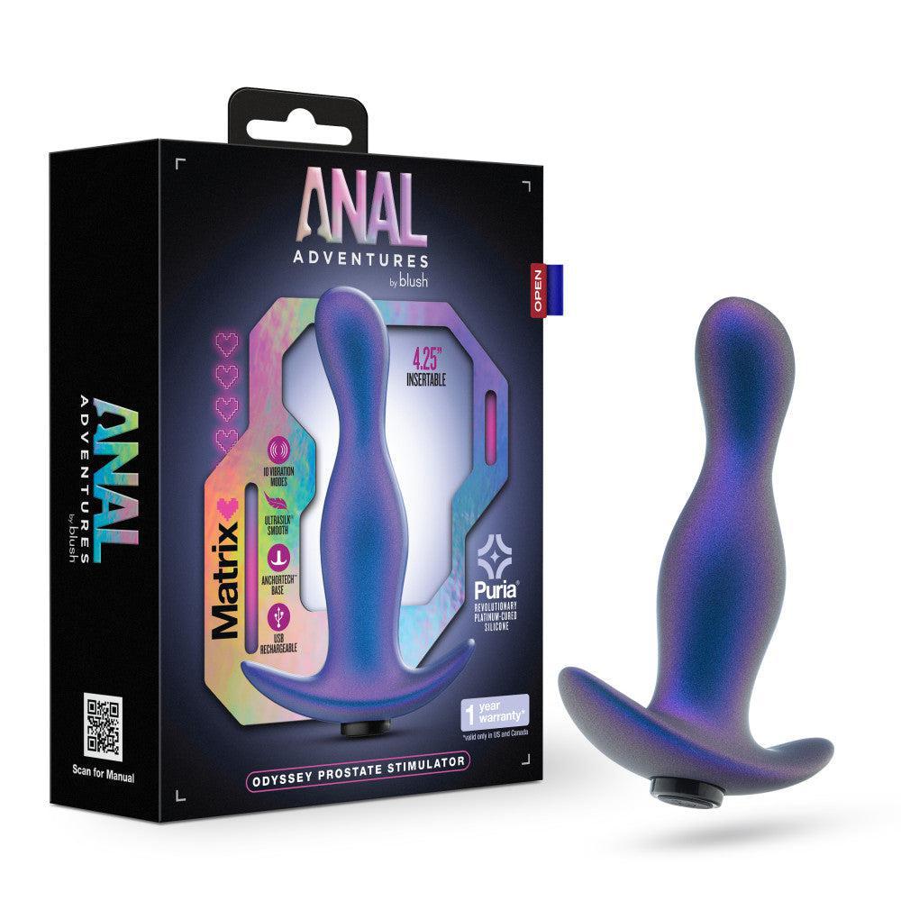 Anal Adventures Matrix Odyssey Prostate Stimulator Space Age Blue - Temptations