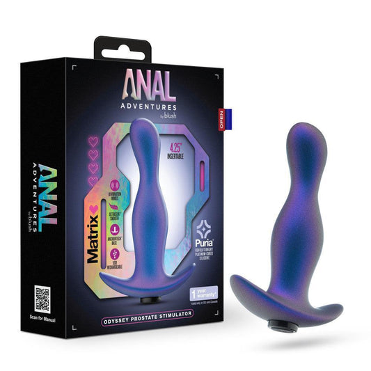 Anal Adventures Matrix Odyssey Prostate Stimulator Space Age Blue - Temptations