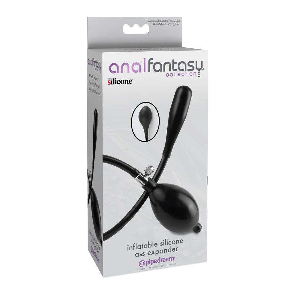 Anal Fantasy Collection Inflatable Silicone Ass Expander Black