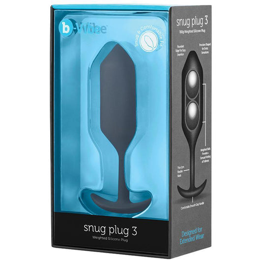 B - Vibe Snug Plug 3 - Black - Temptations