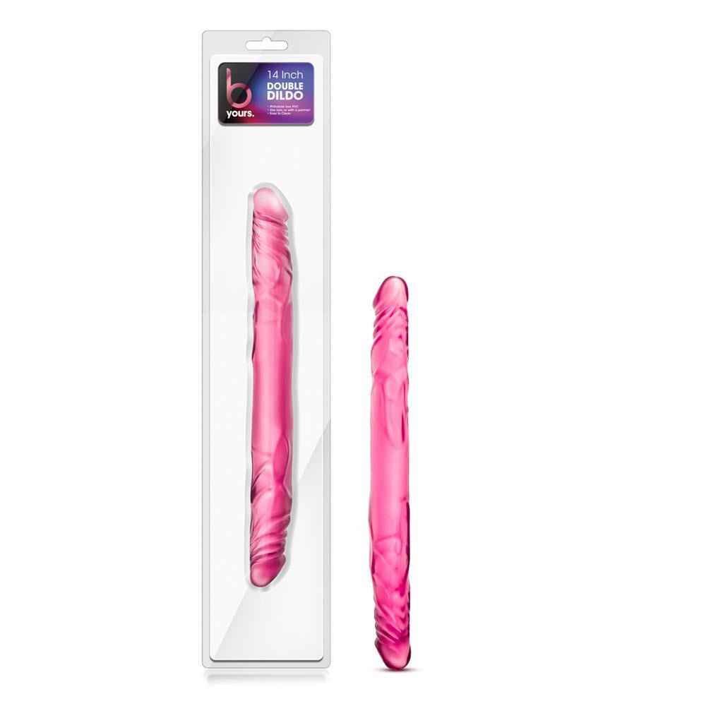 B Yours 14"" Double Dildo Pink - Temptations