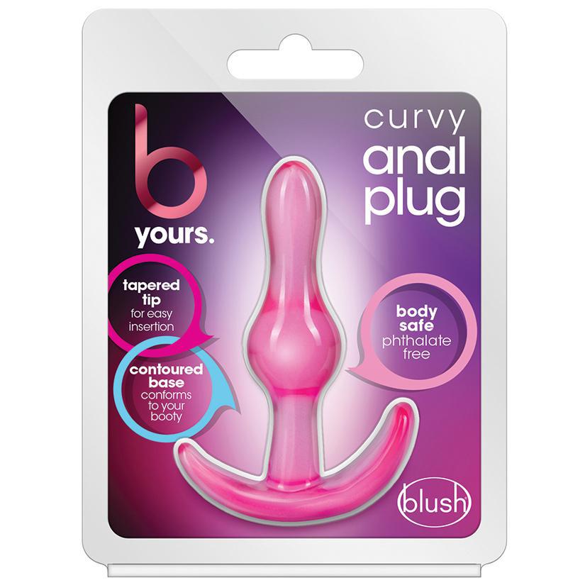 B Yours. Curvy Anal Plug - Pink - Temptations