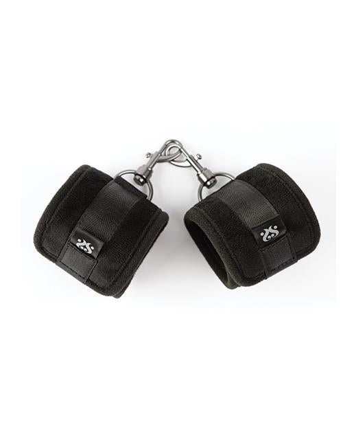 Sei Mio Sensually Secured Velvet Handcuffs - Black