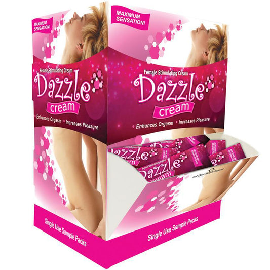 Dazzle Female Stimulating Cream Foil Display Of 50