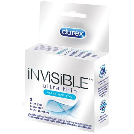 Durex Invisible Ulta Thin Condom - Box of 3