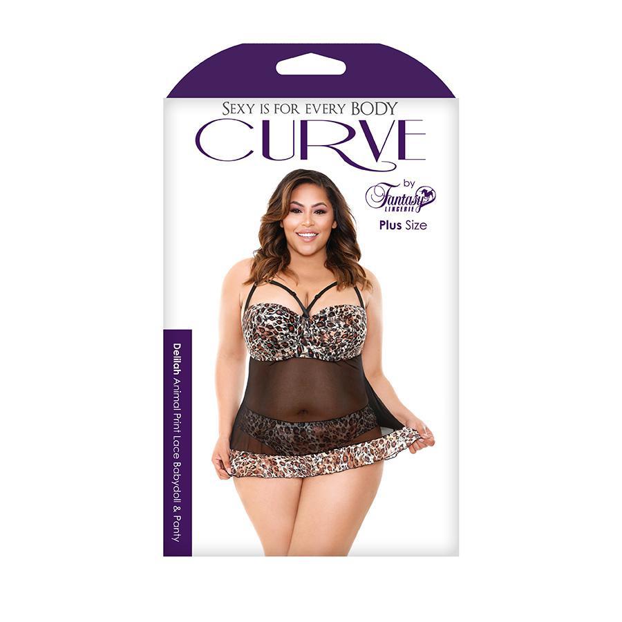 Curve Delilah Babydoll & Panty - 1X/2X Boxed