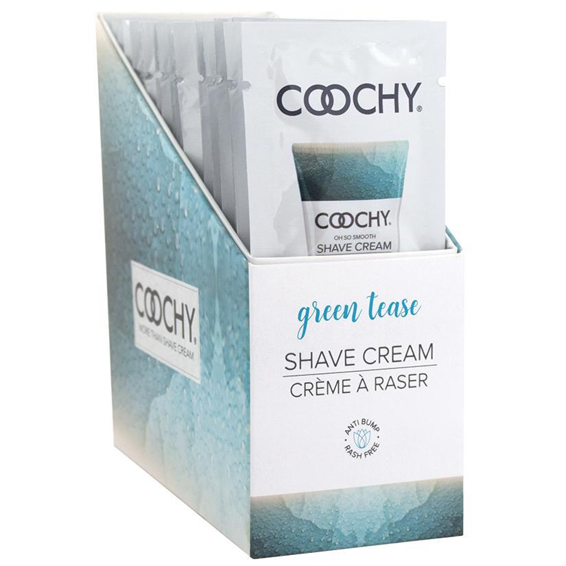 Coochy Shave Cream-Green Tease 15ml Foil (24)