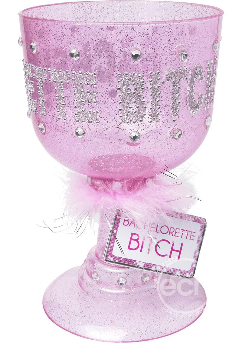 Bachelorette Party Favors "Bachelorette Bitch" Pimp Cup Pink - Temptations