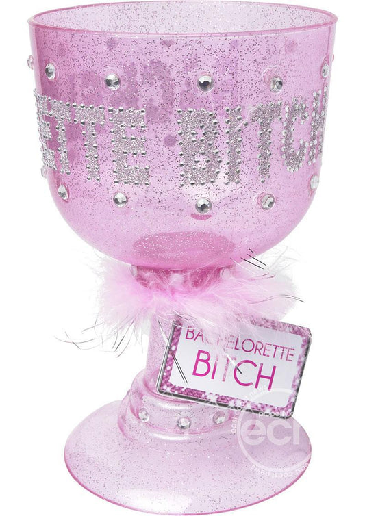 Bachelorette Party Favors "Bachelorette Bitch" Pimp Cup Pink - Temptations