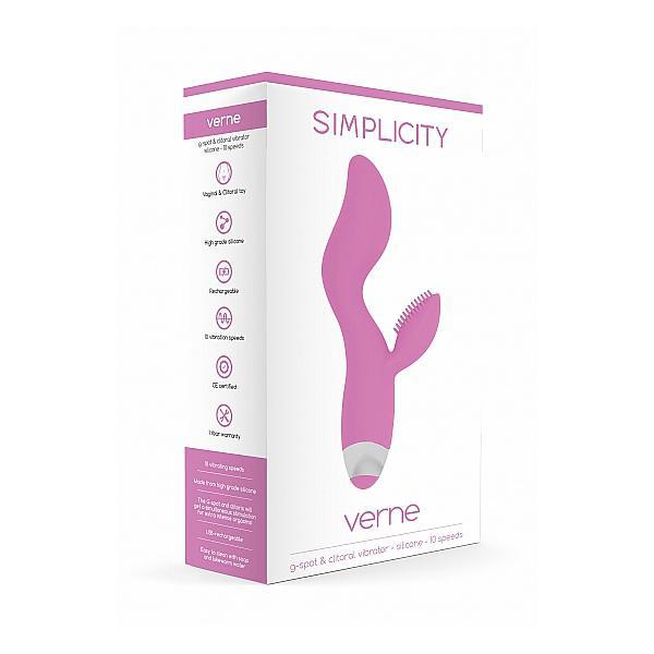 Simplicity Verne G-Spot & Clitoral Vibrator Pink