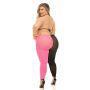 Pink Lipstick Block You Out Bra & Legging Black/Pink QN