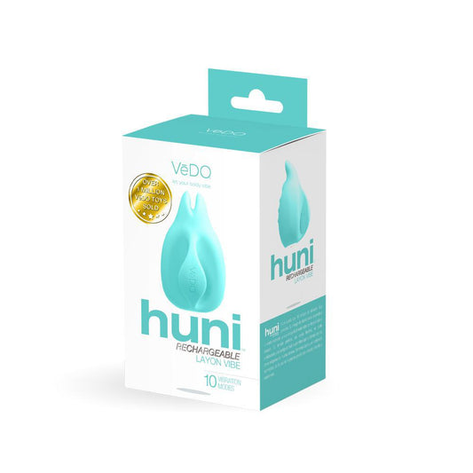 Huni Rechargeable Finger Vibe Tease Me Turquoise