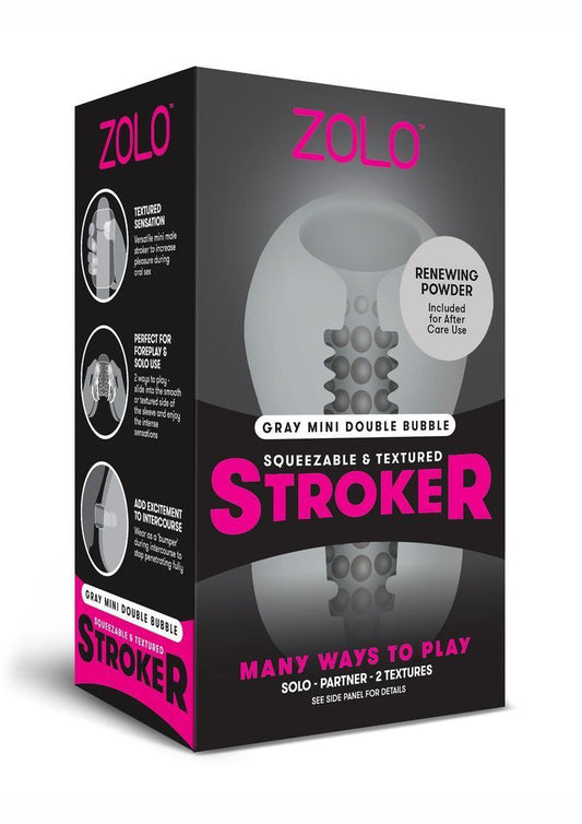 ZOLO DOUBLE BUBBLE MINI STROKER GREY