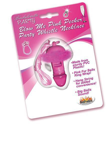 Blow Me Pink Pecker Whistle Necklace - Temptations