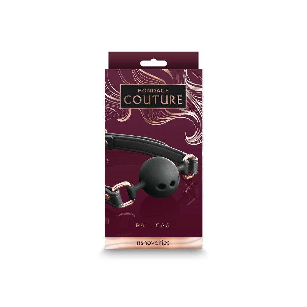 Bondage Couture Ball Gag Black - Temptations