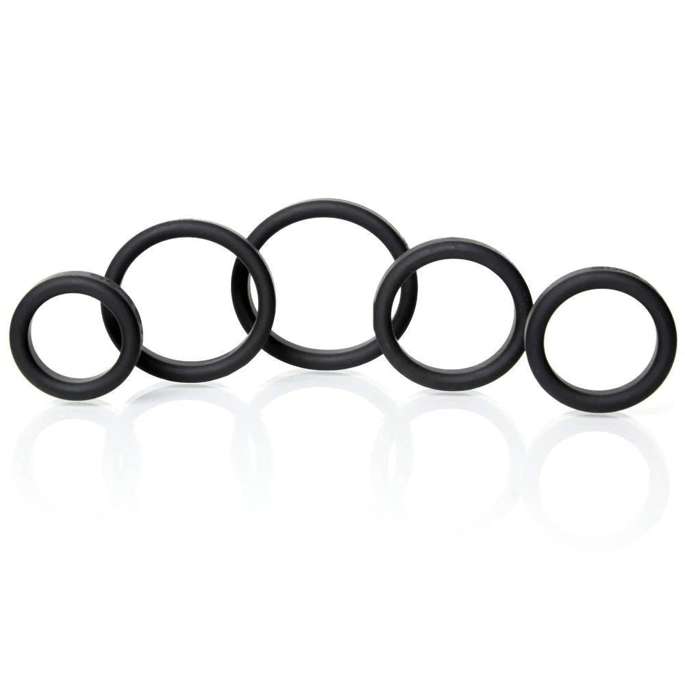 Boneyard Silicone Ring 5 Pcs Kit Black