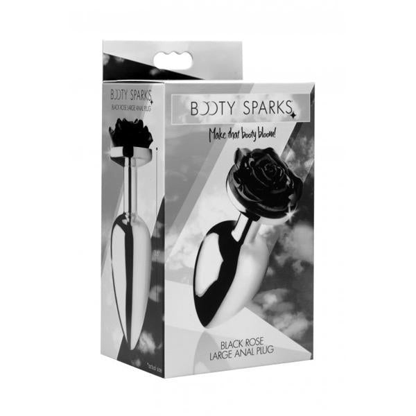 BOOTY SPARKS BLACK ROSE - LARGE ANAL PLUG - Temptations