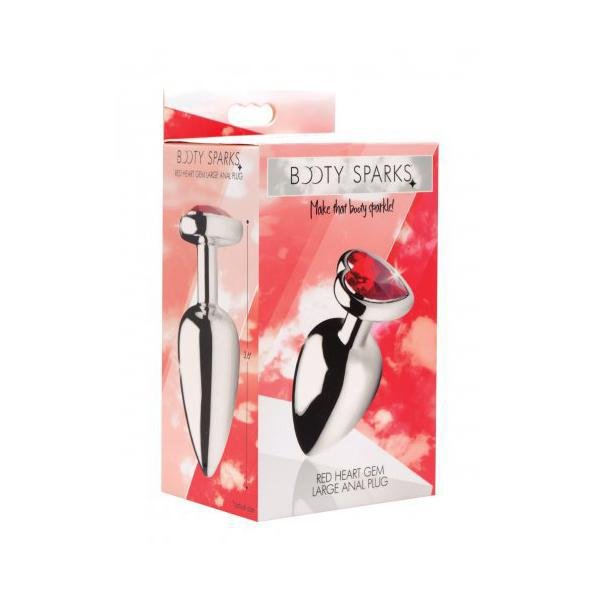 Booty Sparks Red Heart Gem - Anal Plug - Temptations