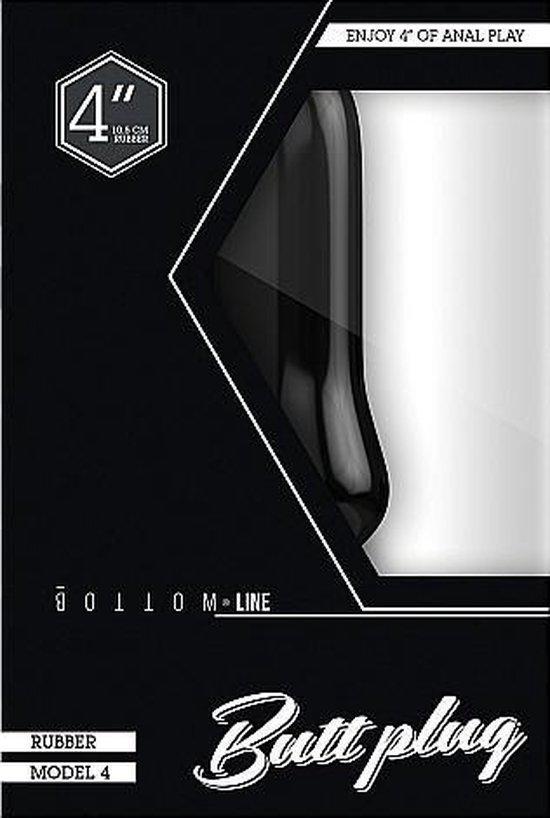 Buttplug - Rubber - 4 Inch - Model 4 - Black - Temptations
