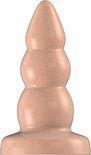 Buttplug - Rubber - 4 Inch - Model 6 - Flesh - Temptations