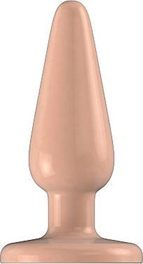 Buttplug - Rubber - 5 Inch - Model 1 - Flesh - Temptations