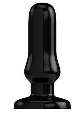 Buttplug - Rubber - 5 Inch - Model 4 - Black - Temptations