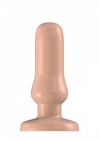 Buttplug - Rubber - 6 Inch - Model 4 - Flesh - Temptations