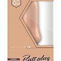 Buttplug - Rubber - 6 Inch - Model 4 - Flesh - Temptations